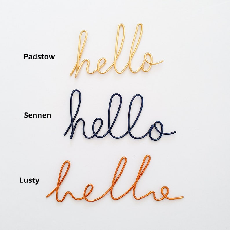 Custom Wire Word Wall Art Sign in Lusty Font Design Your Own Etsy UK