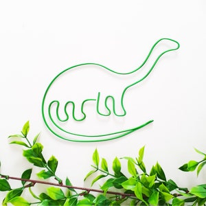 Dinosaur, Brontosaurus wire silhouette, wall art sign for your home decor or as a personalised gift