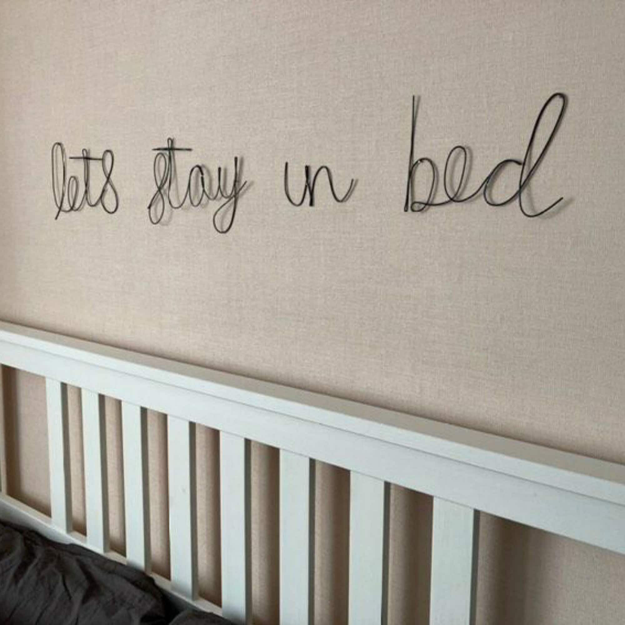 Custom Wire Word Wall Art Sign in Sennen Font Design Your Etsy UK