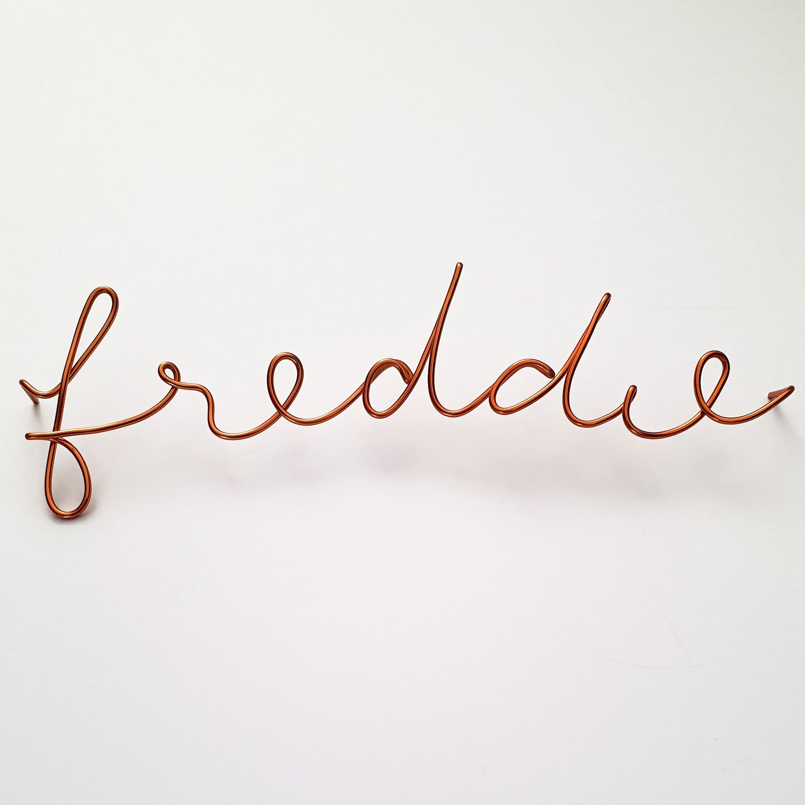 Custom wire word wall art sign in Lusty font design your own Etsy