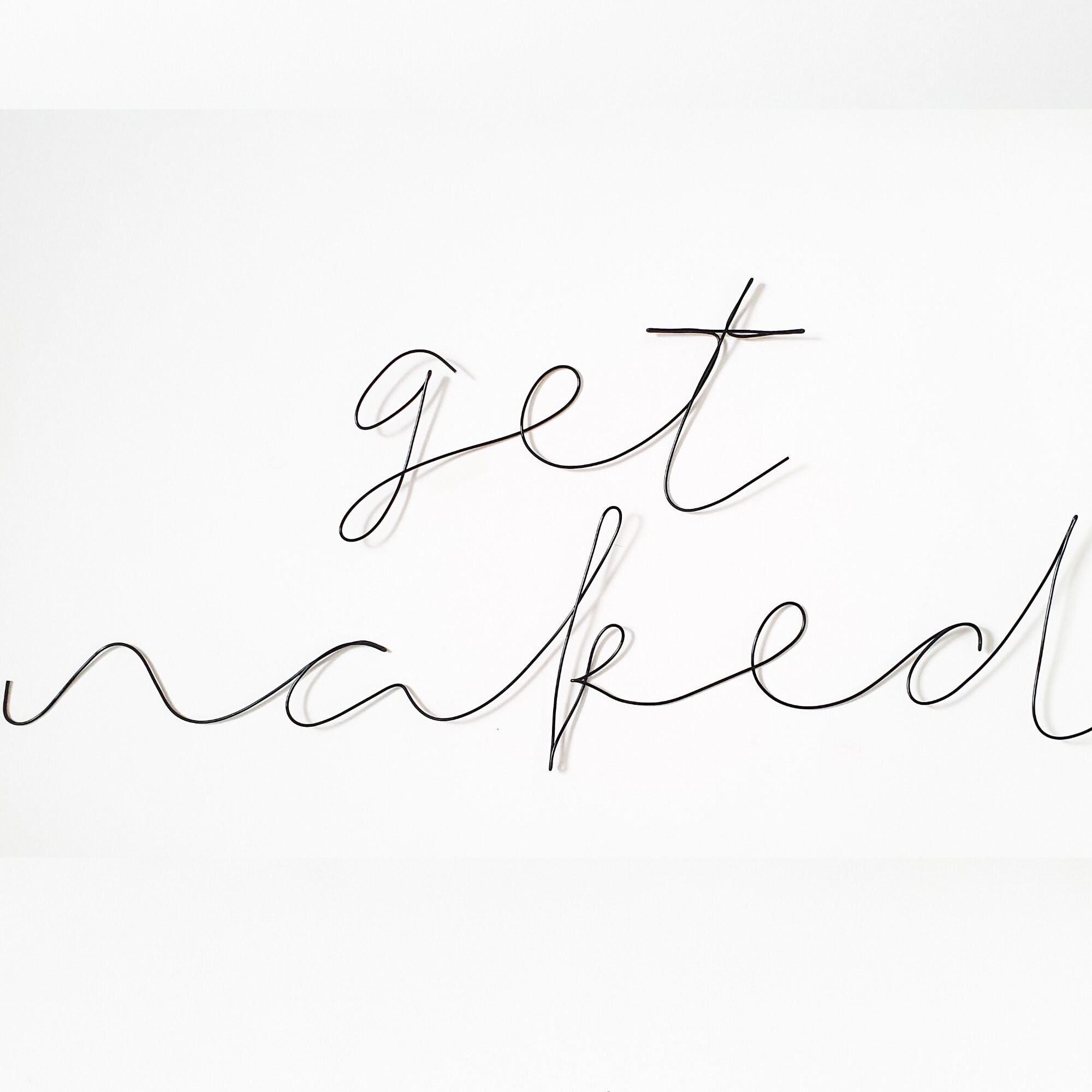 Custom Wire Word Wall Art Sign in Lusty Font Design Your Own Etsy UK