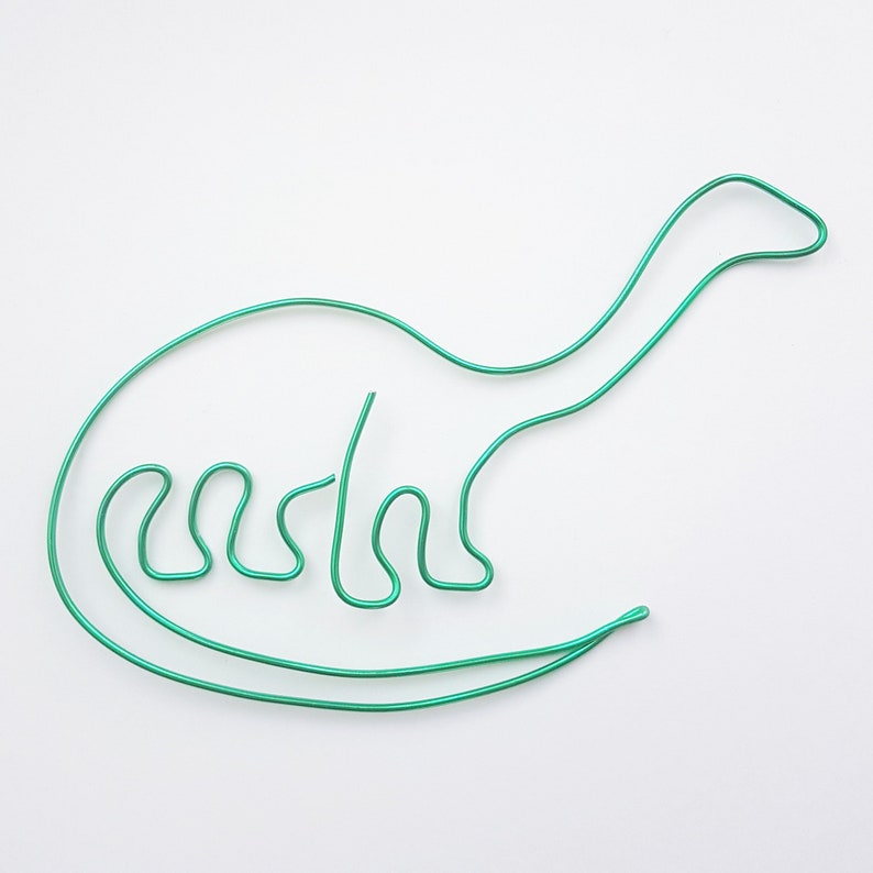wall art sign for your home decor or as a personalised gift Brontosaurus wire silhouette Dinosaur