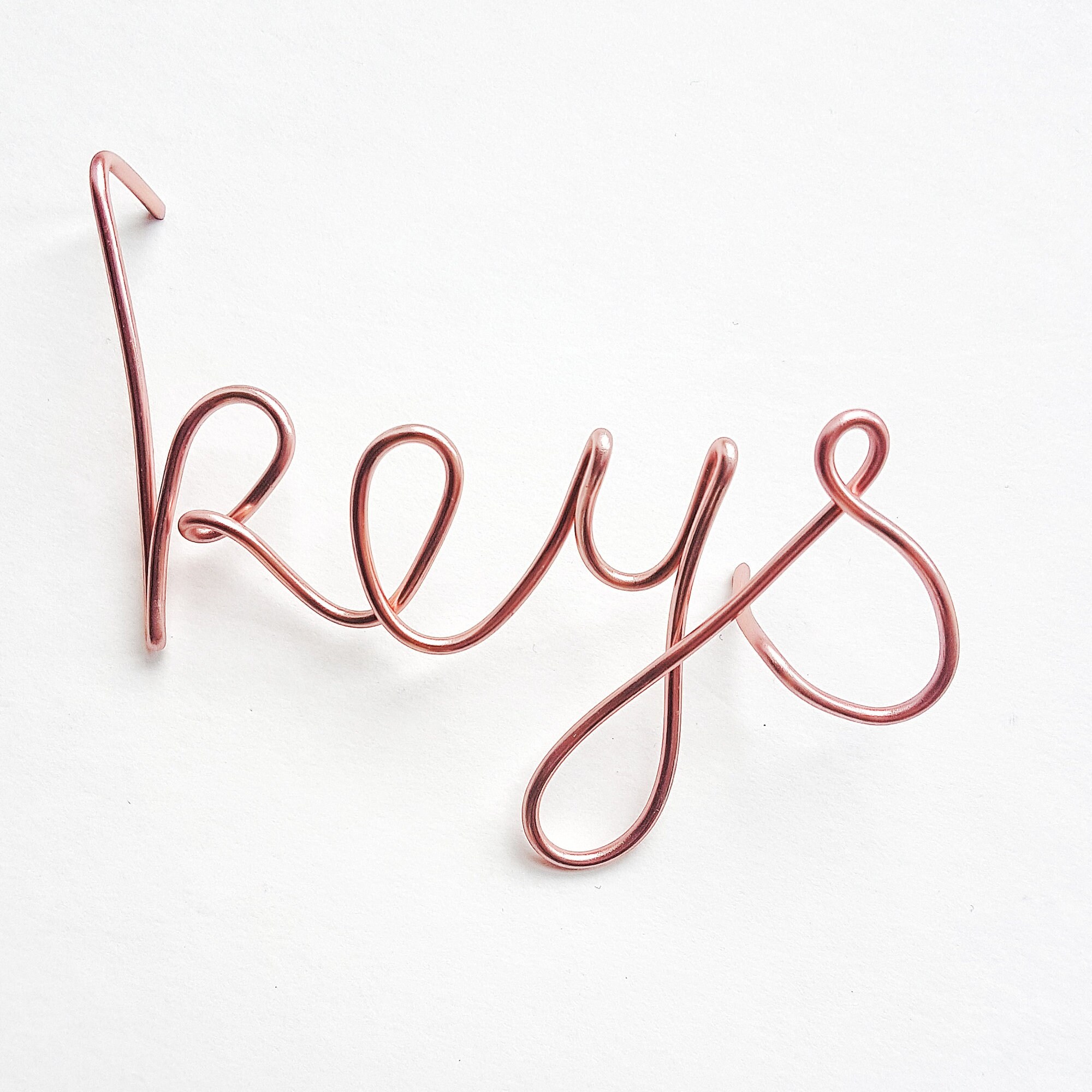 Custom Wire Word Wall Art Sign in Sennen Font Design Your Etsy