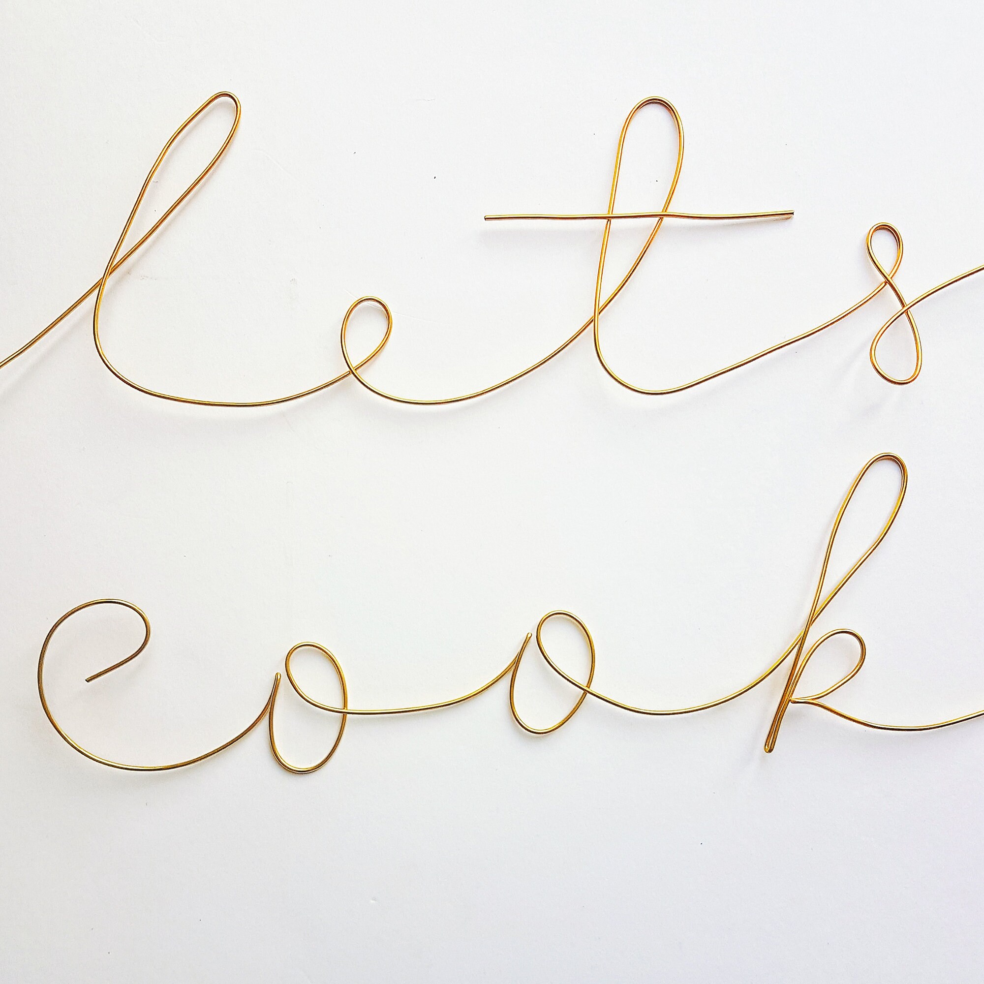 Custom Wire Word Wall Art Sign in Sennen Font Design Your Etsy