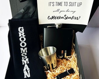 Groomsman Proposal Box Set Personalized Gift | Personalised Gift box set| Bridal Party box |Will you be my groomsman best man