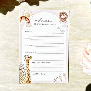10 x advieskaarten voor de aanstaande ouders | Baby wenst advieskaart | Babyvoorspellingskaart | Kaartbundel | Spelletjes voor babyshowers