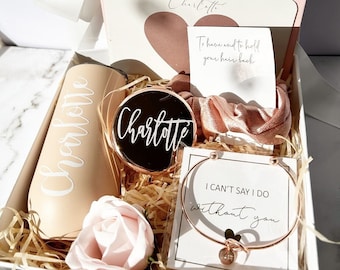 DELUXE Bridesmaid Proposal Box Set Personalized Gift | Personalised Gift box set| Bridal Party box |Will you be my bridesmaid maid of honour