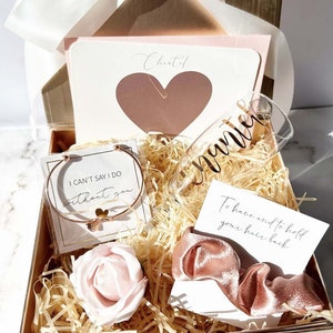 ROSE GOLD Bridesmaid Proposal Box Set Personalized Gift | Personalised Gift box set| Bridal Party box |Will you be my bridesmaid