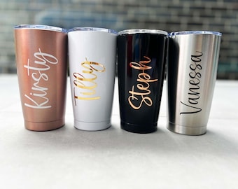 Personalized Insulated Tumbler Custom Bridesmaid Tumbler Stainless Steel Wine Cup Bridal Party Champagne Bridesmaid Proposal insulated cups