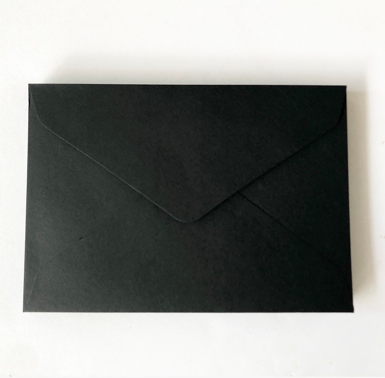 Paper Envelopes A6 White Envelopes Kraft Envelopes Black Etsy