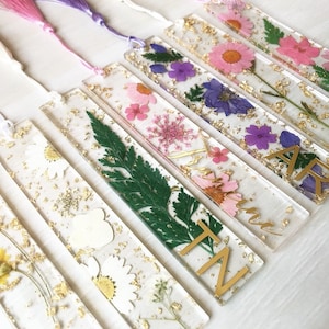 Personalised resin bookmarks, floral bookmarks, handmade bookmarks, resin bookmarks, personalised gifts, christmas birthday gifts