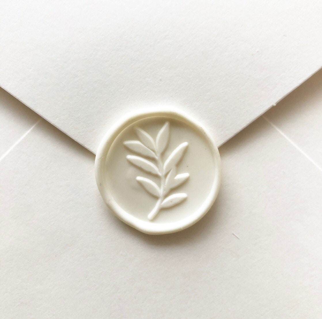 Self Adhesive White Foliage Wax Seals Envelope Seals Wedding Etsy