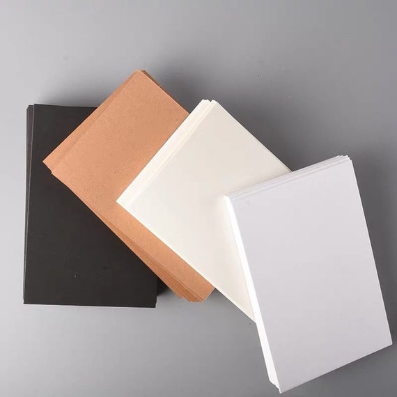 Ivory Blank Heavy Duty Note Cards and Envelopes - Cardstock Weight Paper