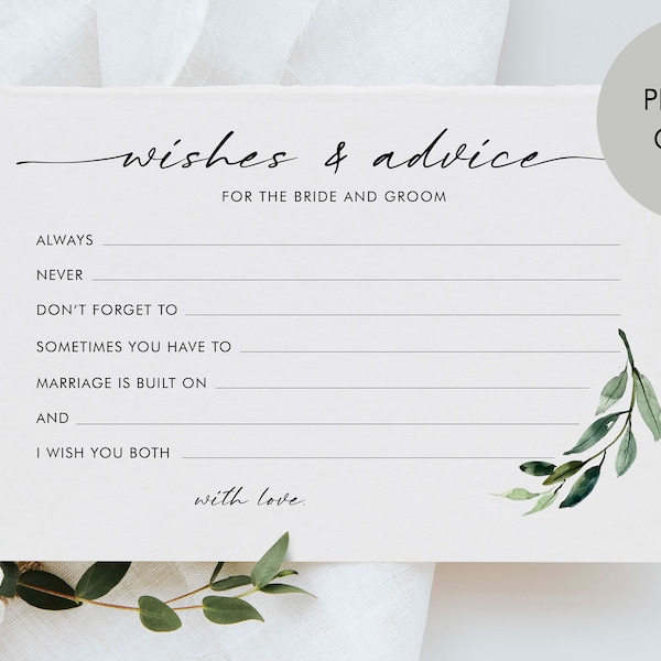 Advice for Newlyweds - Etsy