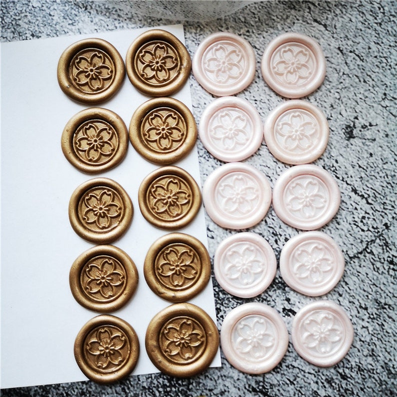 Mini Self Adhesive White Fern Wax Seals Envelope Seals Etsy Australia