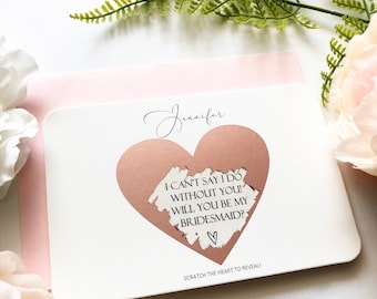 Matron of Honor Bridesmaid Ask Card with Metallic Envelope Will you be my bridesmaid? Card Scratch Off GOLD HEART Floral Will you be my: Maid of Honor Matron of Honor Bridesmaid Ask Card with Metallic Envelope Will you be my bridesmaid? Card Scratch Off GOLD HEART Floral Will you be my: Maid of Honor