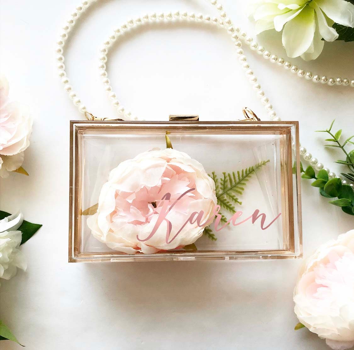 Personalised Acrylic Clutch Mrs. Purse Custom Mrs. Clutch Etsy