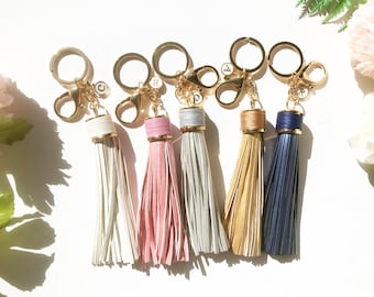Personalised Initial tassel keyring, bridesmaid gift, proposal gift, key chain, tassel key chain, birthday gift, christmas gift, tassel tag