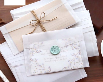 Vellum Envelope, Clear Envelope, Translucent Envelope,