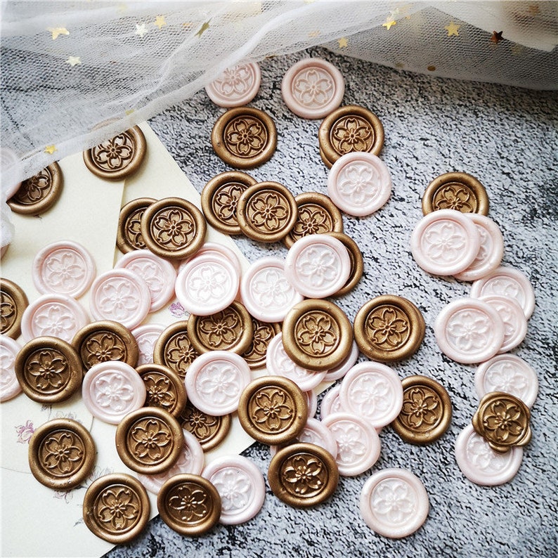 Mini Self Adhesive White Fern Wax Seals Envelope Seals Etsy Australia