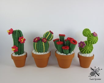 Crochet Cactus In A Clay Pot- part C