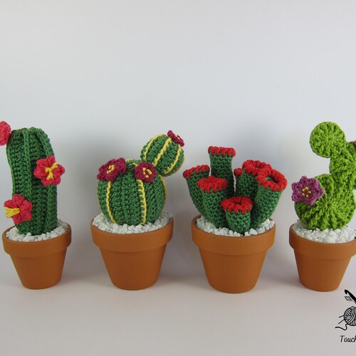 Crochet Cactus In A Clay Pot- part C