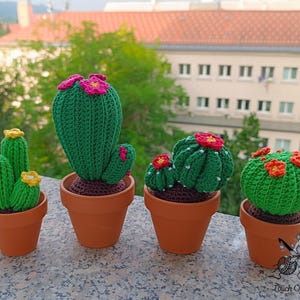 Crochet Cactus In A Clay Pot - part A | Handmade Faux Plant | Amigurumi Succulent Home Décor Gift