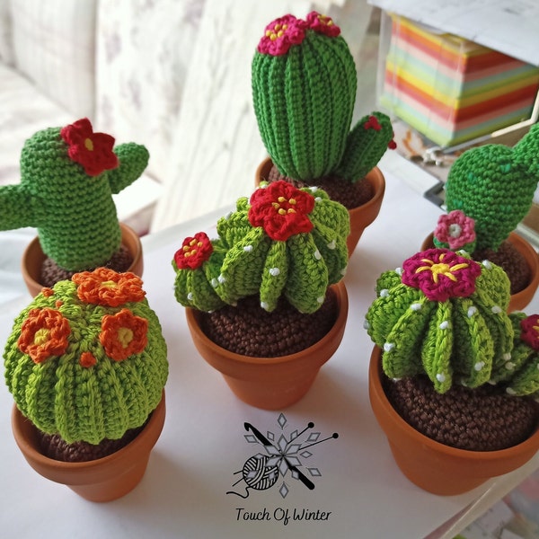 Crochet Cactus In A Clay Pot - part A