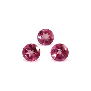 Pink Topaz Round 8x8 mm Faceted Cut Gemstone, Coated On White Topaz ( Brazil Mins ) | Round Shape Faceted Cut Loose Jewelry Gemstone