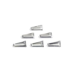 Natural White Topaz Tapper Baguette 2.5x4x8 mm Size Loose Gemstone |  Tapper Baguette Shape Loose Gemstone