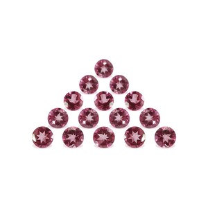 Pink Topaz Round 4x4 mm Faceted Cut  Gemstone, Coated On White Topaz ( Brazil Mins ) | Round Faceted Cut Loose Jewelry Gemstone