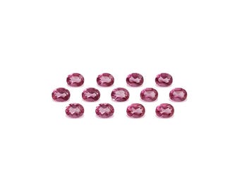ピンクコーティングトパーズペア 3 x 4 mm 宝石、ファセットカット 