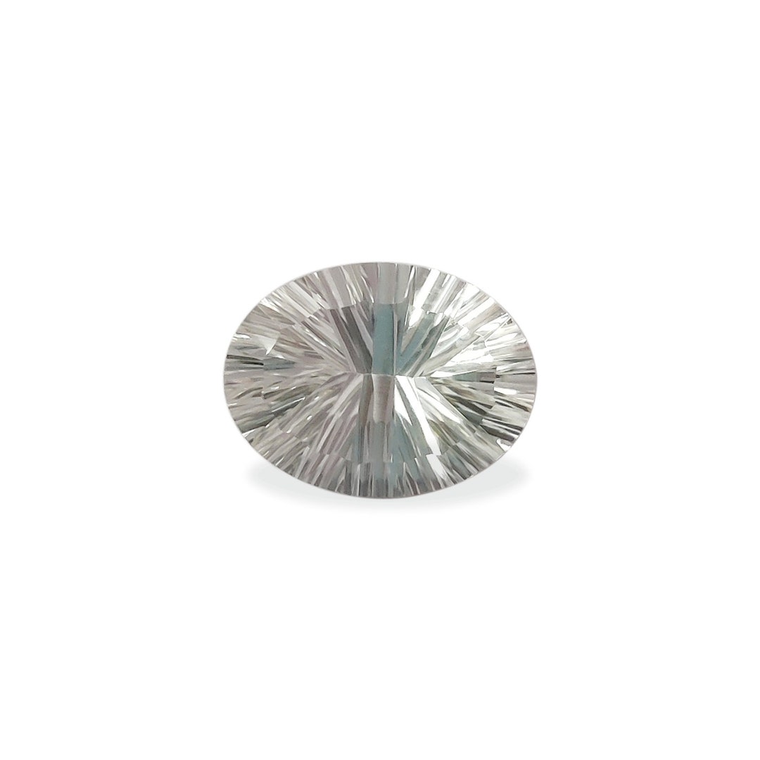 Topaze Blanche Naturelle Brute - Oval Allongé Taille - Brésil - 12,86 Carats