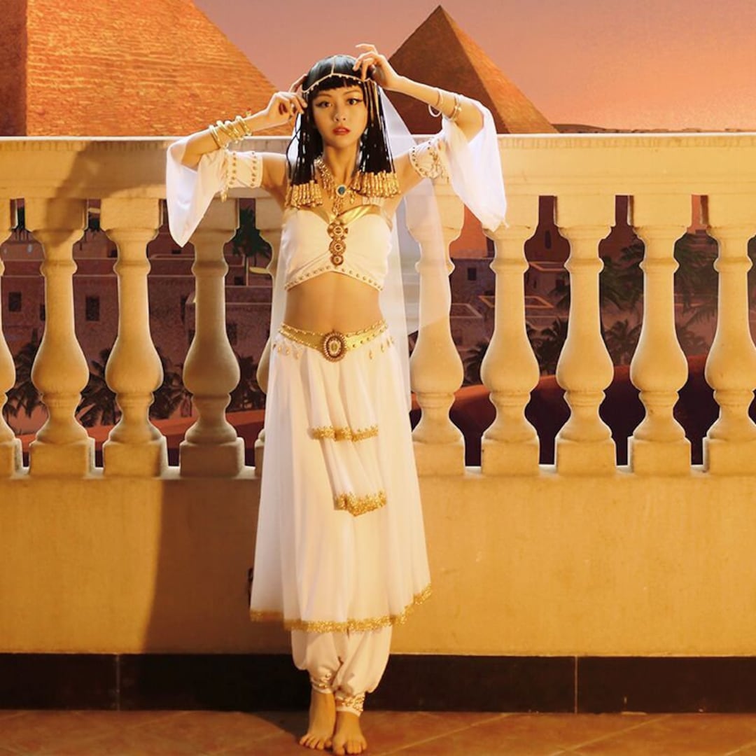 D854 Cleopatra Cosplay Costume Adult Women Greek Goddess Etsy