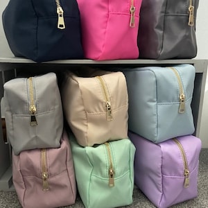 Nylon Pouch Bag Large 11 Colours Nylon Cosmetic Pouch