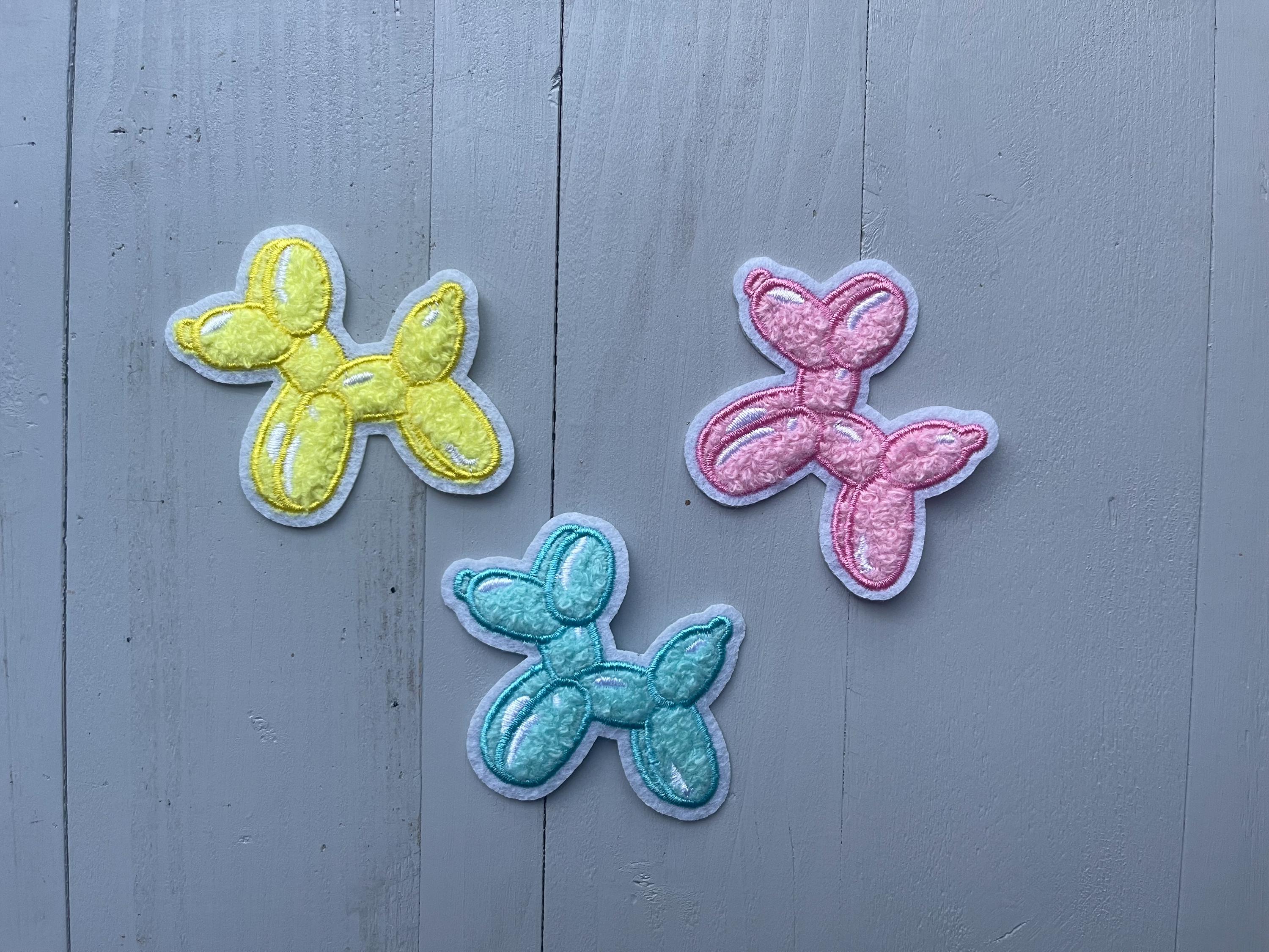 Chenille 7cm Balloon Dog Embroidery Patches