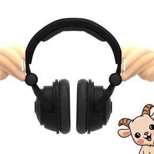 Cosplay Monster Ram Horns Headset and Headphones Accessory