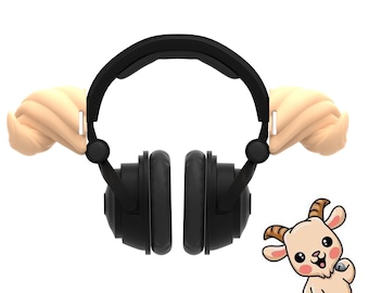 Accessorio per cuffie e auricolari con corna di ariete mostruoso per cosplay