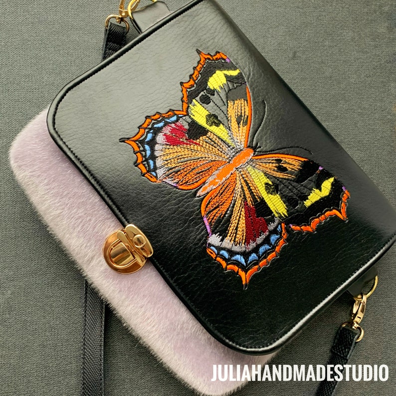 Stylish Bag Unique Butterfly embroidered bag Hanging bag Etsy