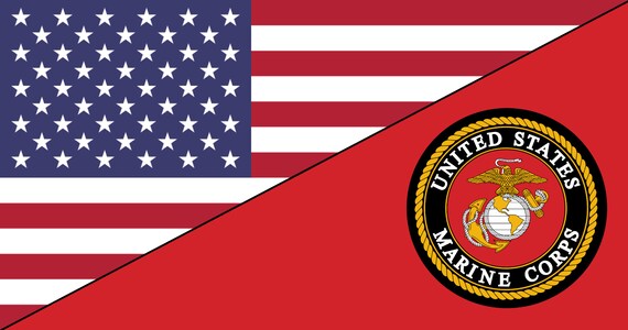 12x18 12x18 Usa Ega Marines American Usmc Marine Corps Sleeve