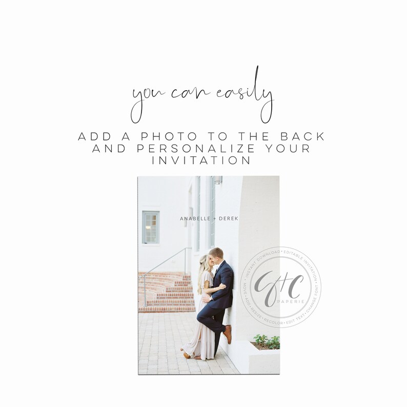 response card Tropical wedding postcard G038 rsvp card vintage illustration Templett response card template editable invitation