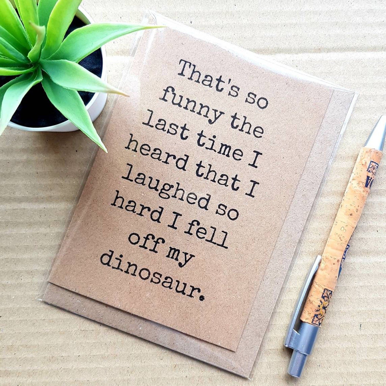 Funny Step Brothers Card I fell off my Dinosaur Etsy