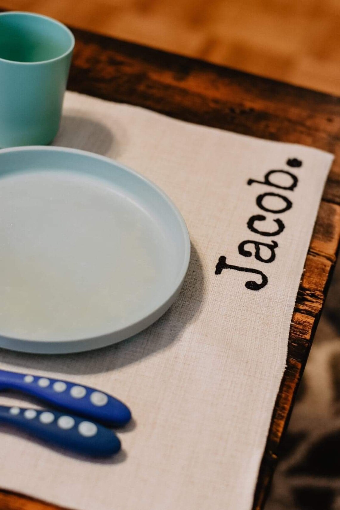 Linen Placemat Fun personalized placemats custom name placemat Etsy