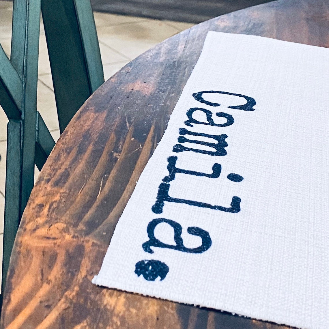 Linen Placemat Fun personalized placemats custom name placemat Etsy