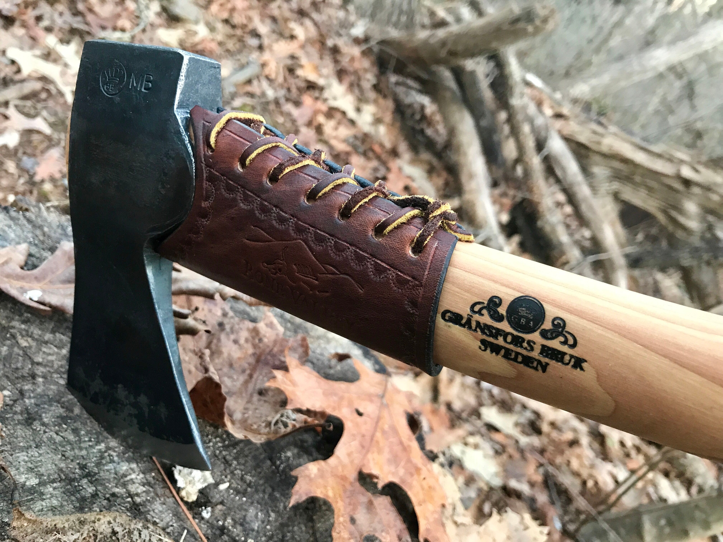 420-overstrike Guard With Leather Lacing for the Gränsfors