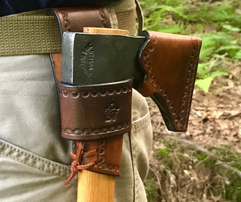 Leather Belt Loop Axe Holder fits Gränsfors Bruk 415 Wildlife Etsy
