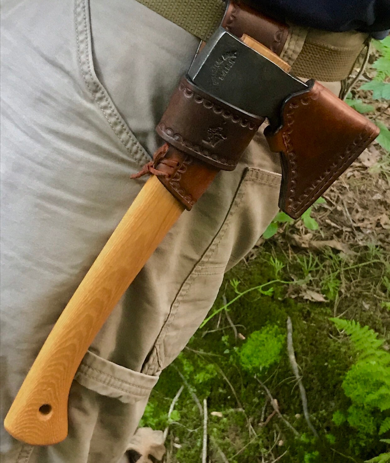 Leather Belt Loop Axe Holder fits Gränsfors Bruk 415 Wildlife Etsy