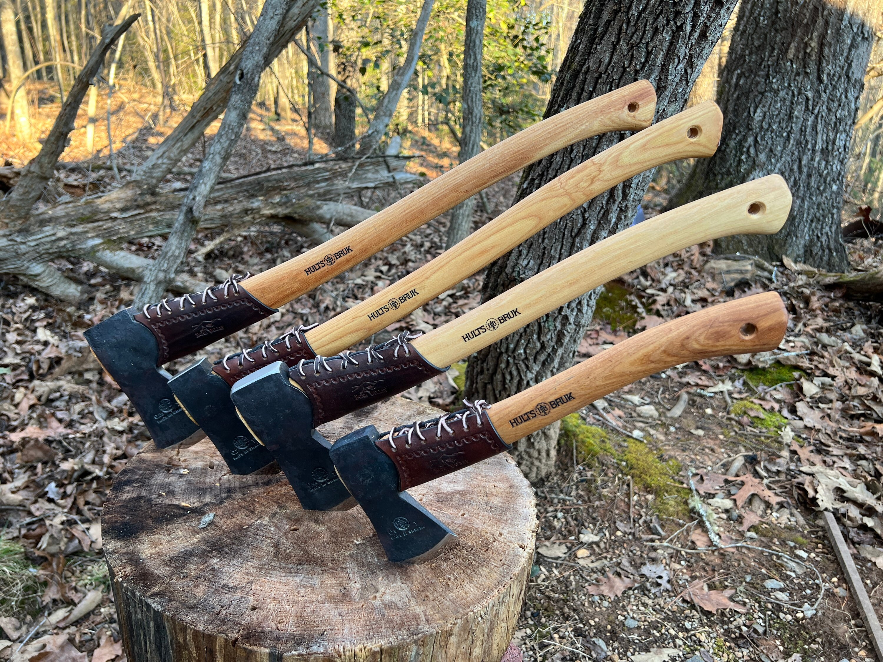 Overstrike Guard for the Hults Bruk Almike Hatchet With Leather