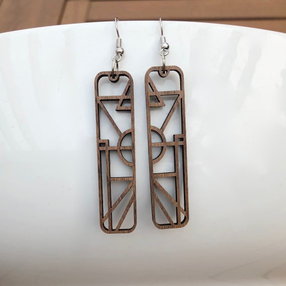 Frank Lloyd Wright Jewelry, Architectural Jewelry, Earrings, |  ArchitectGiftsPlus