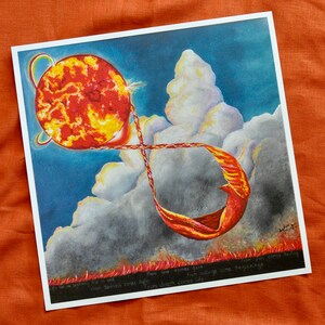 Phoenix Art Print | Five Elements Art | Fire Art Print | Landscape Art | 12x12